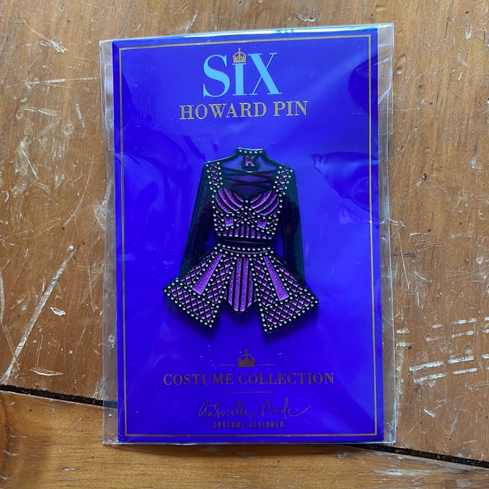 Six Broadway Musical Howard Costume Pin!